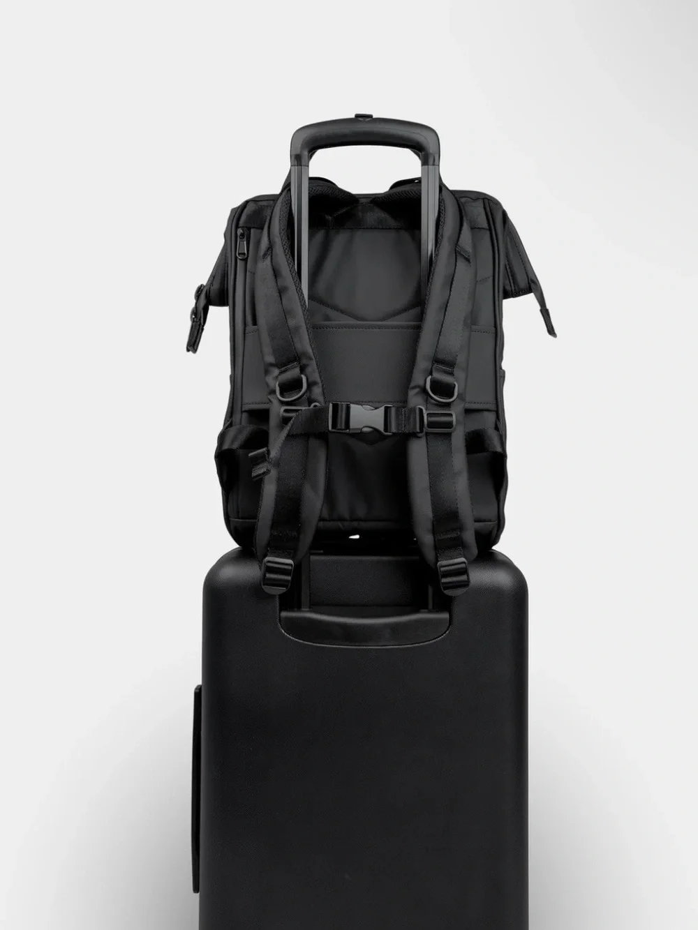 Black Travel Backpack Tote